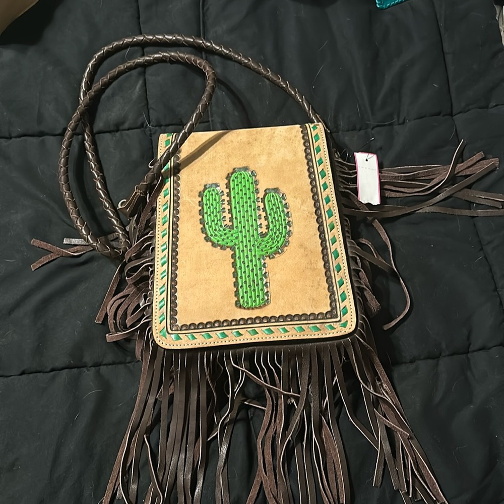 Western cactus crossbody!